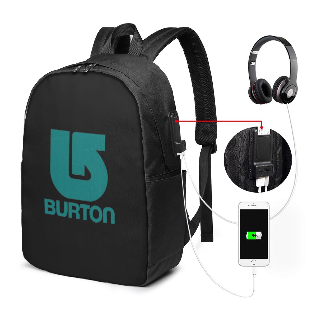 Women Bags For Travel - Burton Snowboard Sportive Backpack Travel Notebook