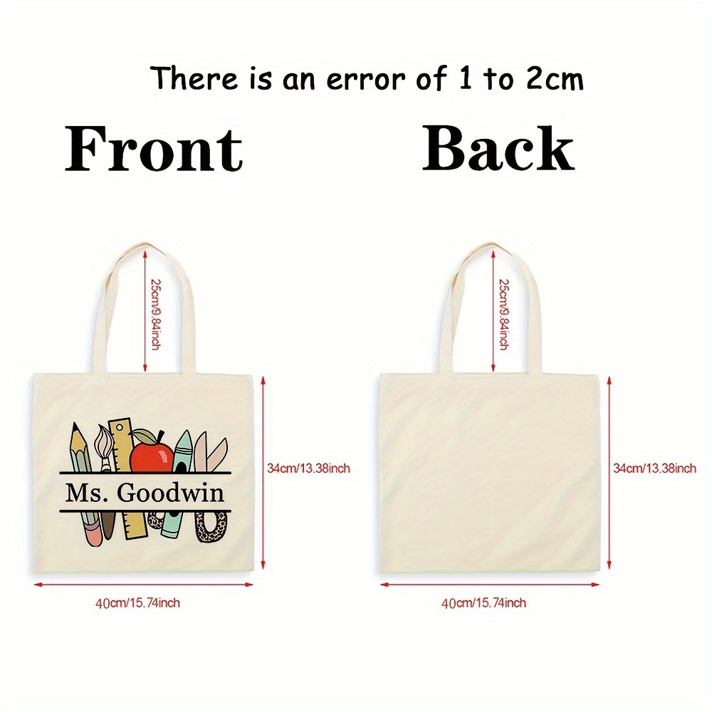 Tas Tote Pola Nama Guru Kustom - Women'S Best Bags For Travel ulasan dan harga