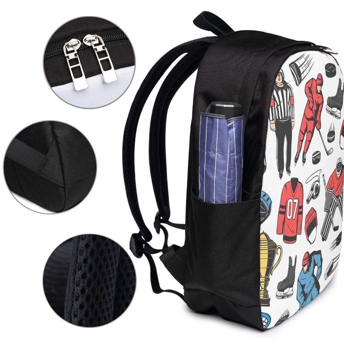 Tas Ransel Pemain Hoki Es di L - Women Bags For Travel ulasan dan harga