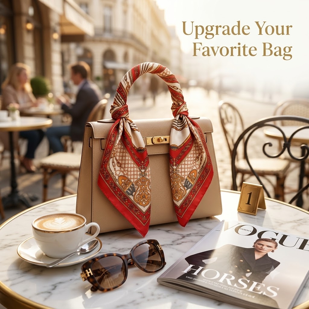 Syal Persegi Motif Horse Bit 5 - Women Bags Office ulasan dan harga