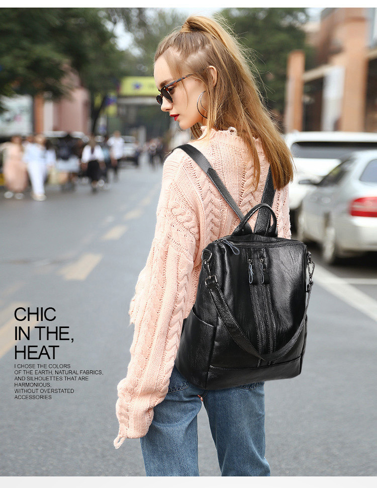Ransel Kulit Lembut Wanita Tas - Women Bags Office ulasan dan harga