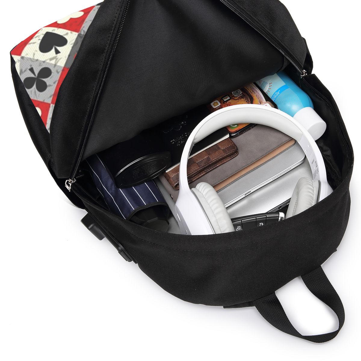 Tas Ransel Motif Kartu Poker,  - Women Bags For Travel ulasan dan harga