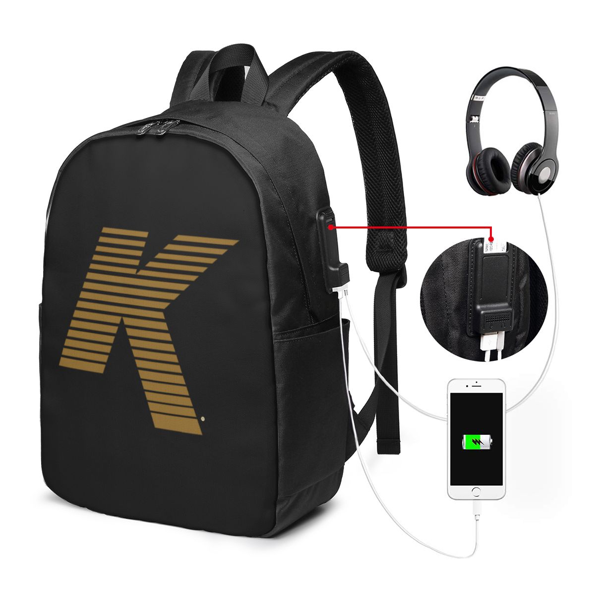 Zildjian K Logo Backpack Trave - Women Bags For Travel ulasan dan harga
